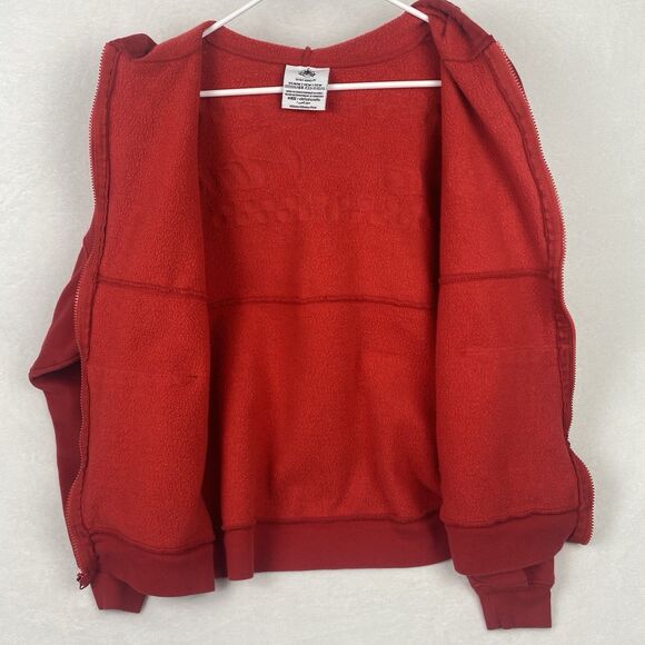 Disney Spirit Jersey Pizza Planet Zip Up Sweater Adult Medium Red Hooded - Picture 3 of 12